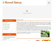 Tablet Screenshot of kamalspices.com